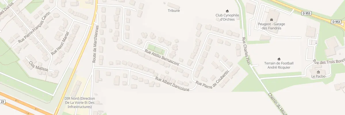 Plan du 45 Rue Attilio Bernasconi à Orchies