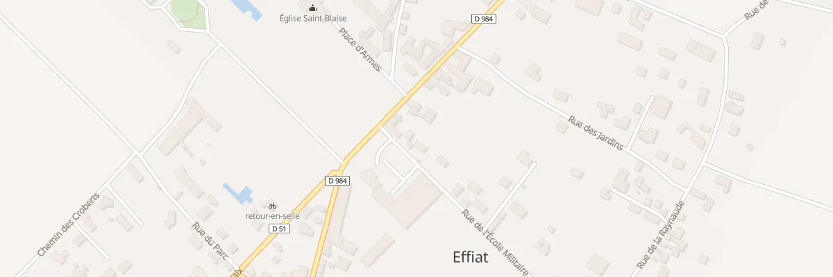 Plan du 5 Rue de l’Ecole Militaire à Effiat