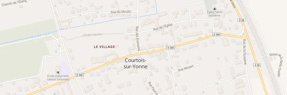 Plan du 24 Rte de Nailly à Courtois-sur-Yonne