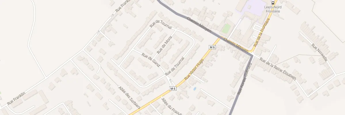 Plan du 3 Rue de Tournai à Leers