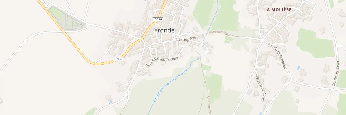 Plan du 4 Rue sous les Treilles Yronde à Yronde-et-Buron