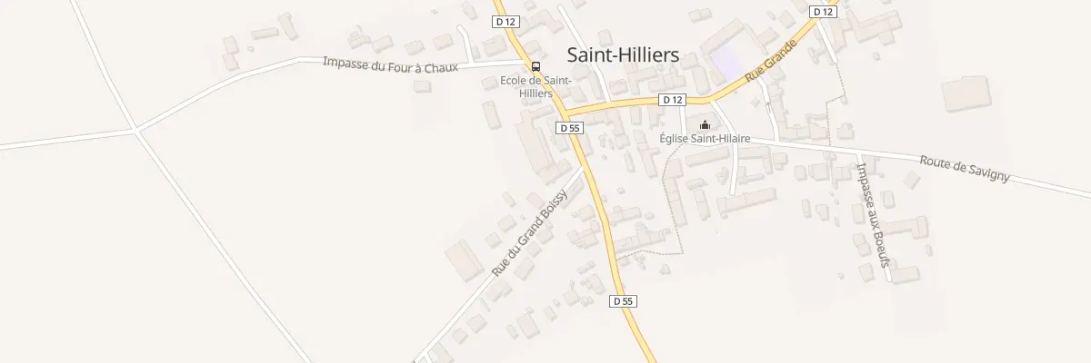 Plan du 1 Rue du Grand Boissy à Saint-Hilliers