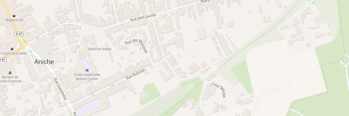 Plan du 7 Rue Edmond Laudeau à Aniche