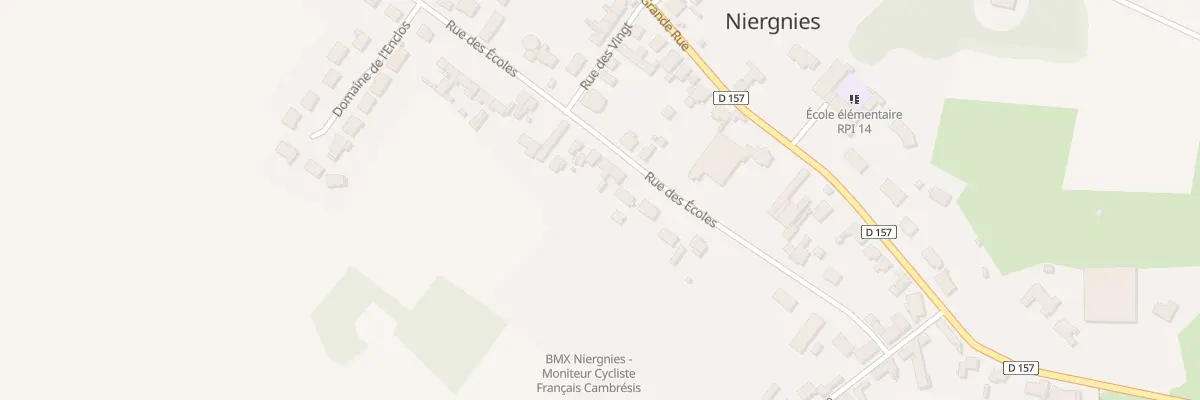 Plan du 34 Rue des Ecoles à Niergnies