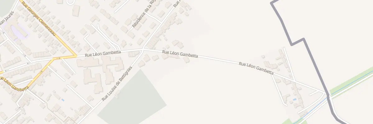 Plan du 80 Rue Léon Gambetta à Leers