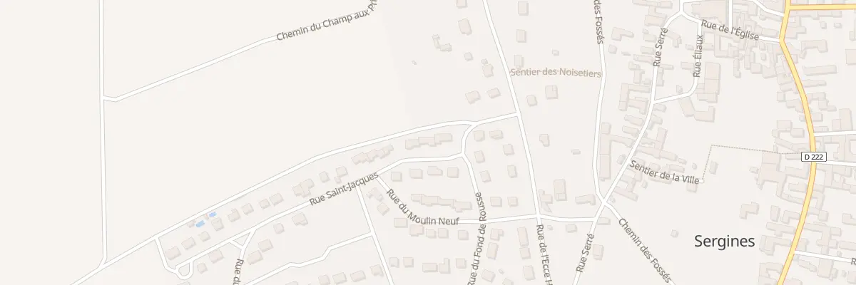 Plan du 5 Rue Saint Jacques à Sergines