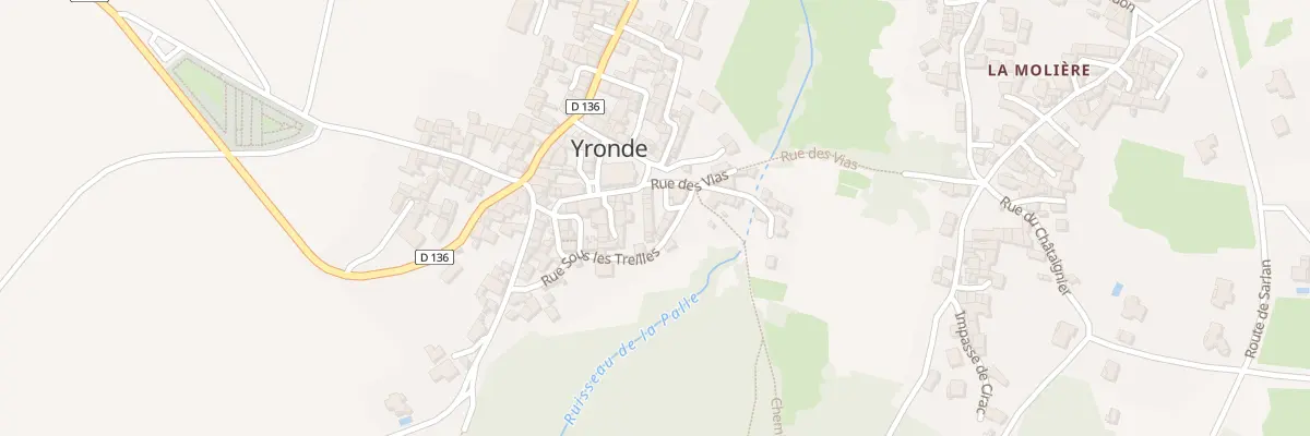 Plan du 2 Rue des Mesanges Yronde à Yronde-et-Buron