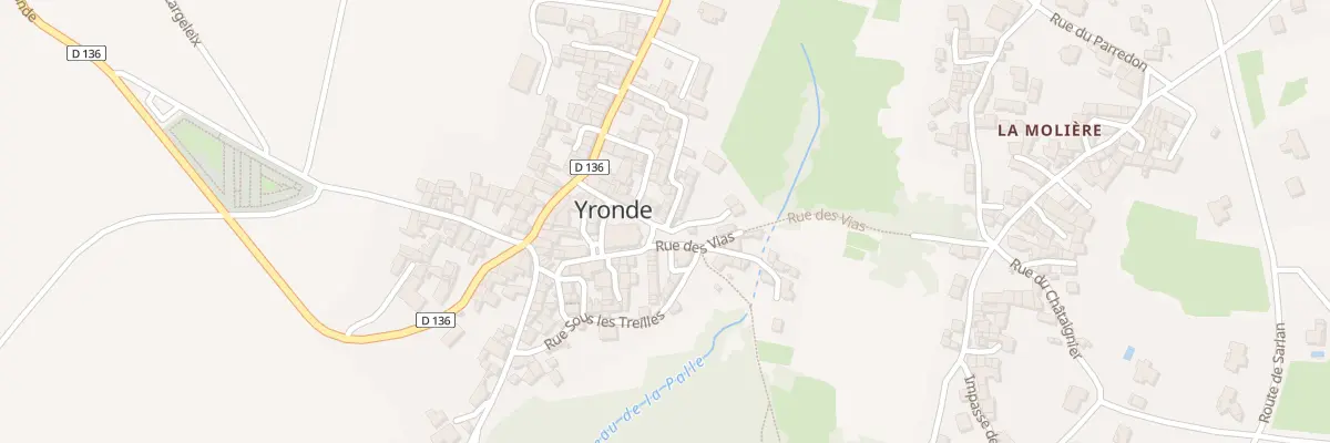 Plan du 16 Pl de l’Eglise Yronde à Yronde-et-Buron