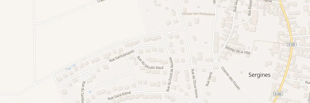 Plan du 8 Rue Saint Jacques à Sergines