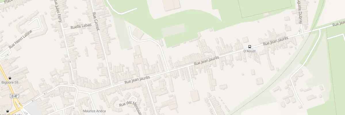Plan du 97 Rue Jean Jaures à Aniche