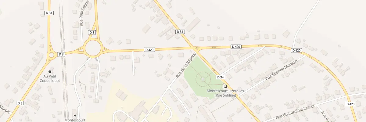 Plan du 16 Rue Privat Théry à Montescourt-Lizerolles