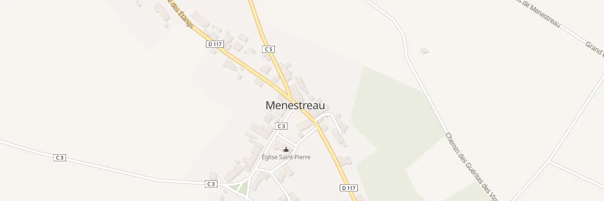 Plan du 1 Rte de Menou à Menestreau
