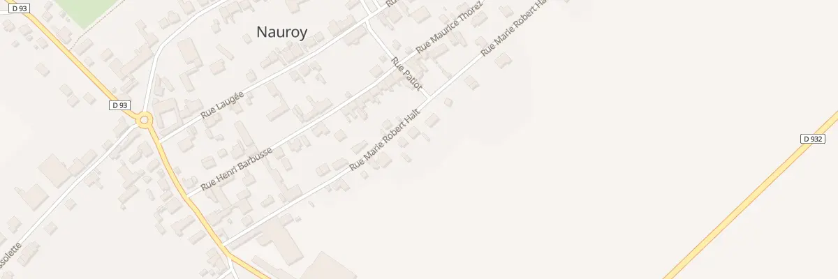 Plan du 16 Rue Marie Robert Halt à Nauroy
