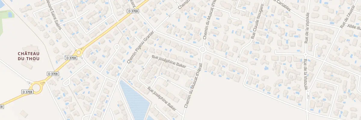 Plan du 6 Rue Joséphine Baker à Sauvian