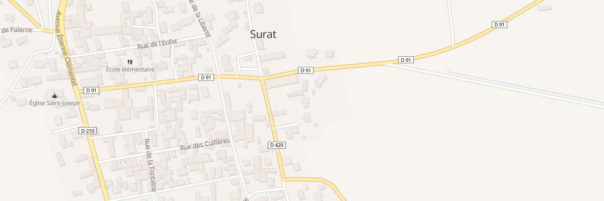 Plan du 3 Rue des Parpaillots à Surat