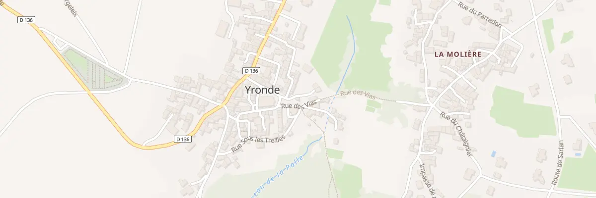 Plan du 14 Pl de l’Eglise Yronde à Yronde-et-Buron