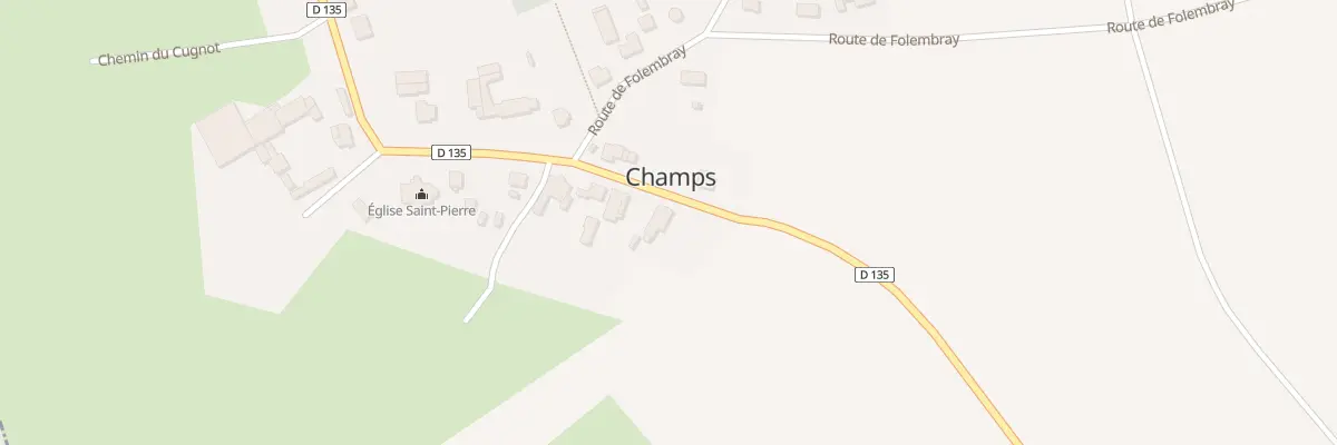 Plan du 28 Rue de l’Eglise à Champs