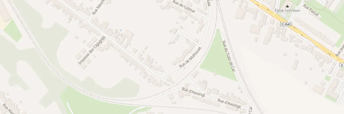 Plan du 290 Rue de Mulhouse à Cambrai