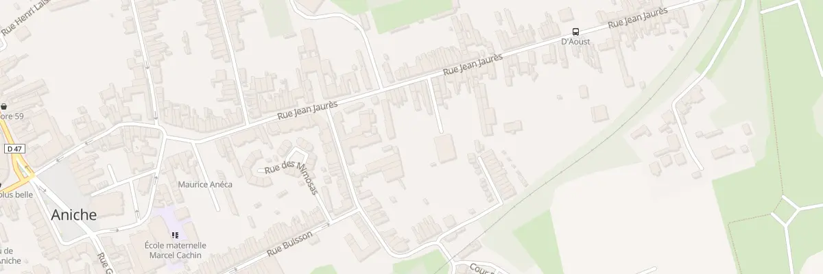 Plan du 68 Rue Jean Jaures à Aniche
