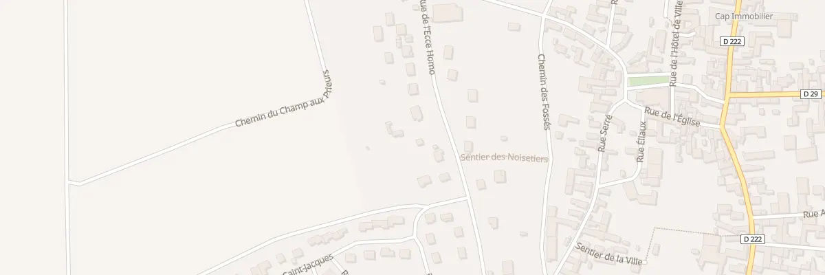 Plan du 23 Rue de l’Eccé Homo à Sergines