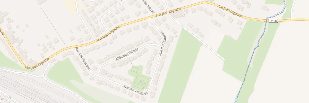 Plan du 25 Rue des Platanes à Orchies
