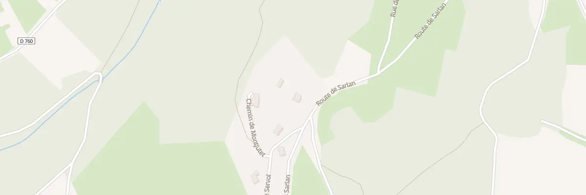 Plan du 136 Rte de Sarlan Fontcrépon à Yronde-et-Buron