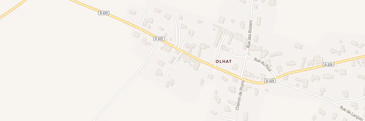 Plan du 1 Imp de la Ravière - Olhat à Effiat