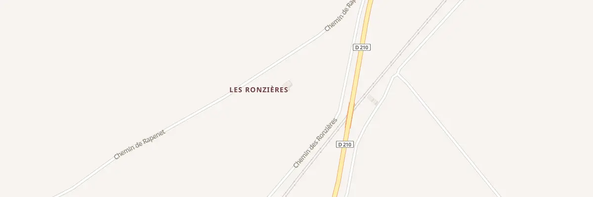Plan du 9001 Che des Ronzieres à Thuret