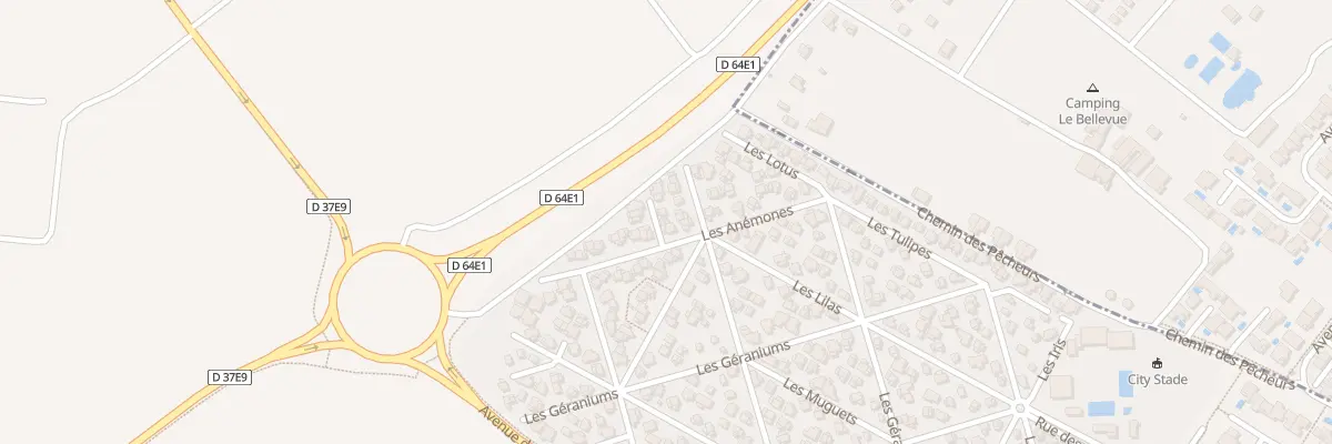 Plan du 389 Res Parc Loisir Horizon Bleu à Vendres