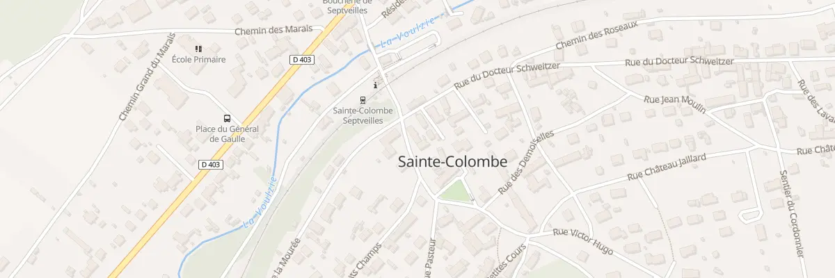 Plan du 3 Rue Victor Hugo à Sainte-Colombe