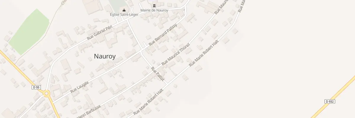 Plan du 8 Rue Maurice Thorez à Nauroy