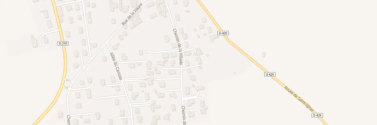 Plan du 11T Che de la Villade à Surat