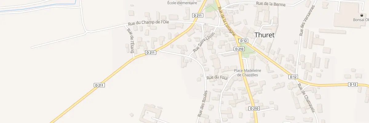 Plan du 2 Rue des Roules à Thuret