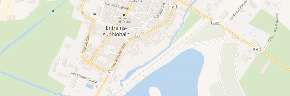 Plan du 10 Rue du Chapeau Rouge à Entrains-sur-Nohain