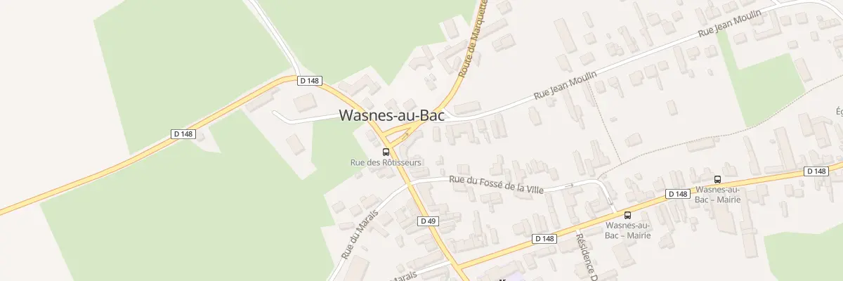 Plan du 2 Rue Jean Moulin à Wasnes-au-Bac