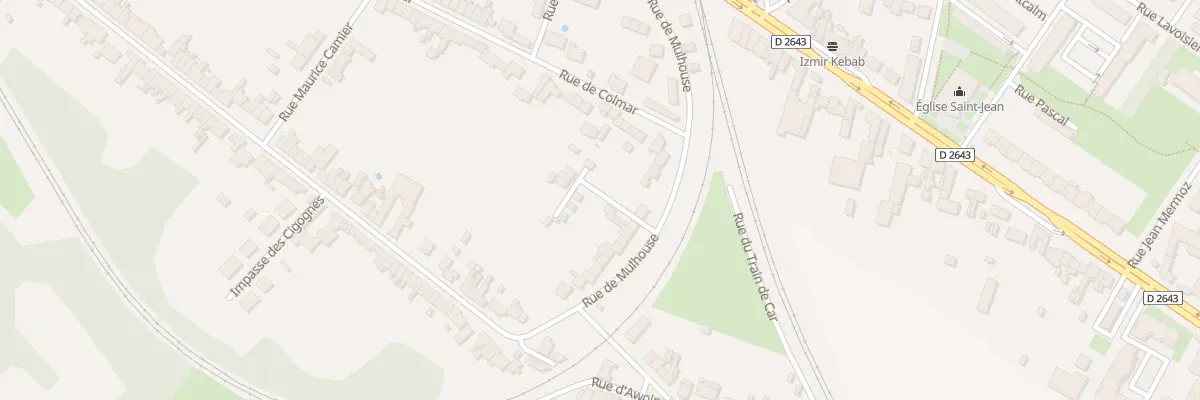 Plan du 230 Rue de Mulhouse à Cambrai