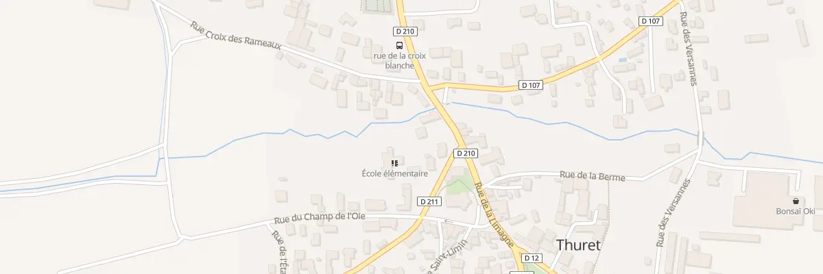Plan du 2 Rue des Dômes à Thuret