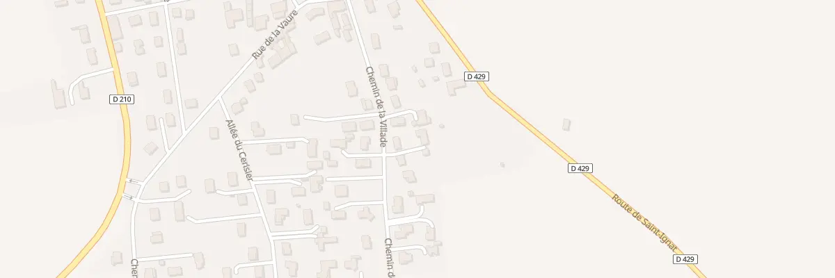 Plan du 11Q Che de la Villade à Surat