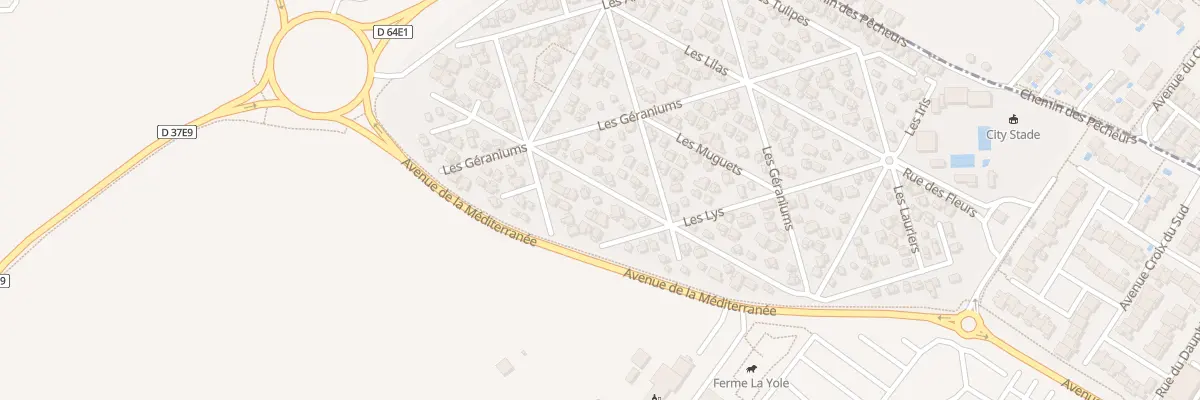 Plan du 266 Res Parc Loisir Horizon Bleu à Vendres