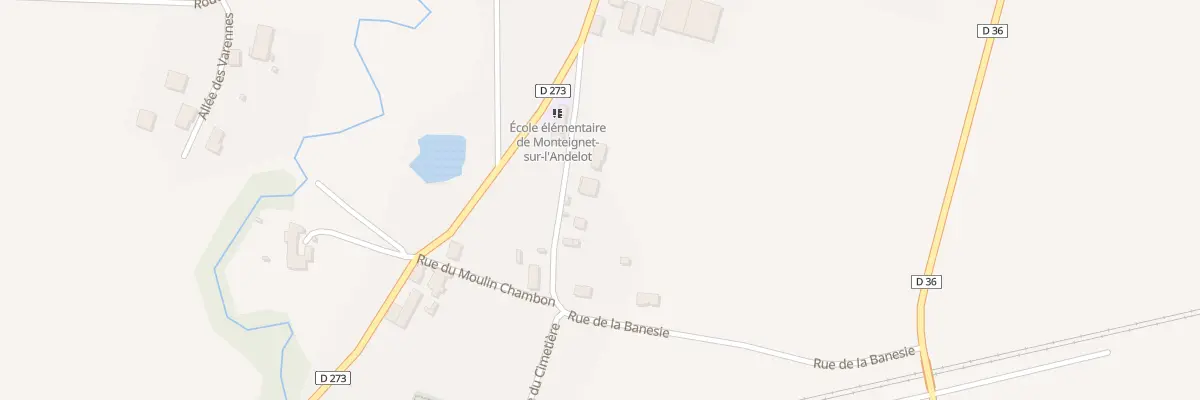Plan du 6 Rue de la Banesie à Monteignet-sur-l’Andelot