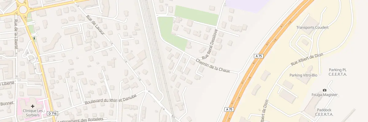Plan du 640 Che de Lachaux à Issoire