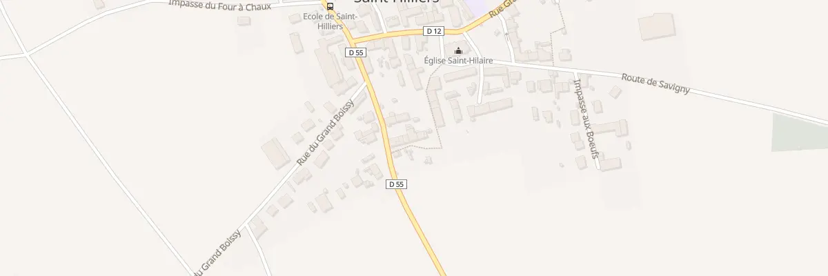 Plan du 5 Sen de l’Eglise à Saint-Hilliers