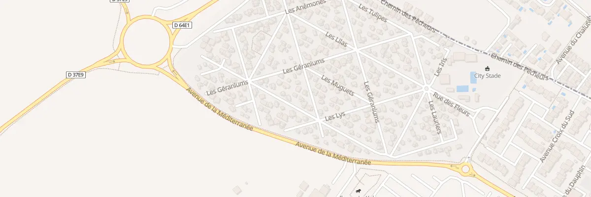 Plan du 259 Res Parc Loisir Horizon Bleu à Vendres