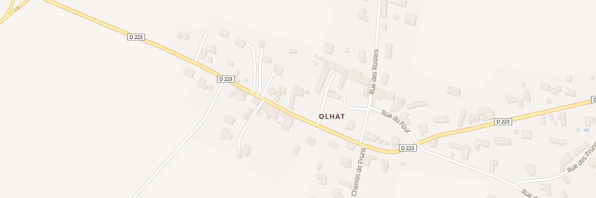 Plan du 13 Rue du Pont St Martin Olhat à Effiat
