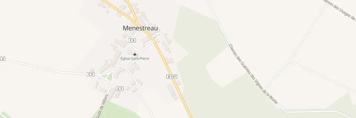 Plan du 9 Rte de Menou à Menestreau