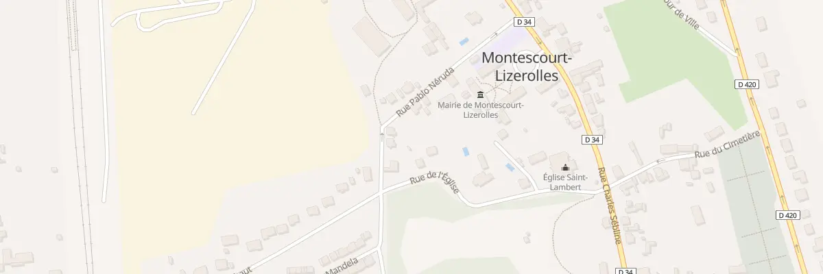 Plan du 11 Rue Pablo Néruda à Montescourt-Lizerolles