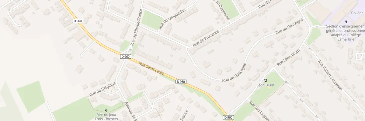Plan du 2 Rue de Gascogne à Cambrai