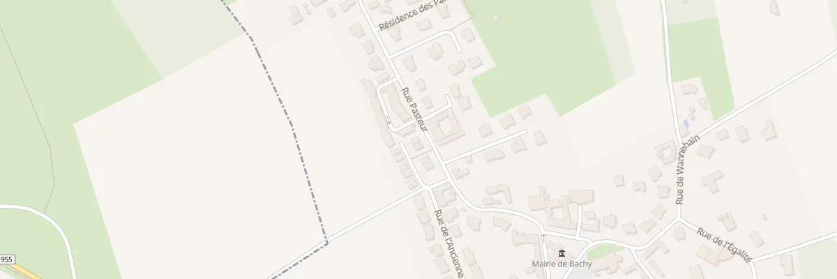 Plan du 345 Rue Pasteur à Bachy