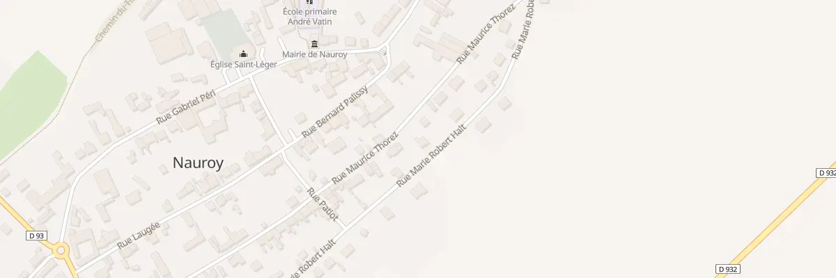 Plan du 39 Rue Marie Robert Halt à Nauroy