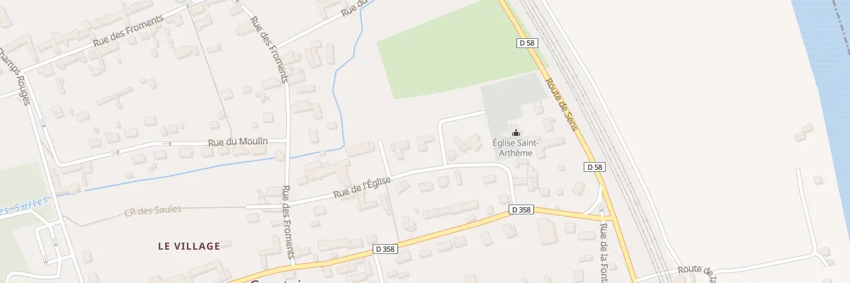 Plan du 10 Rue de l’Eglise à Courtois-sur-Yonne